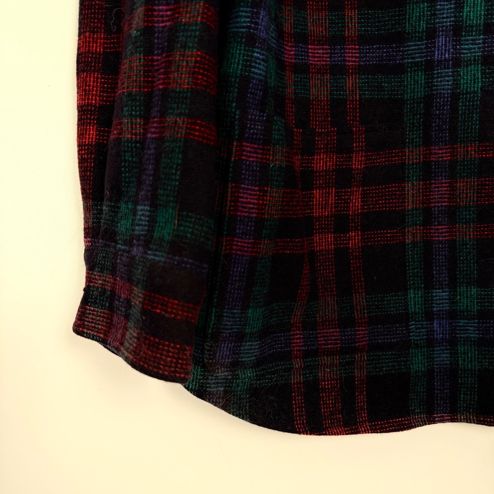Pendleton Vintage Wool Plaid Jacket Shacket Red B… - image 2